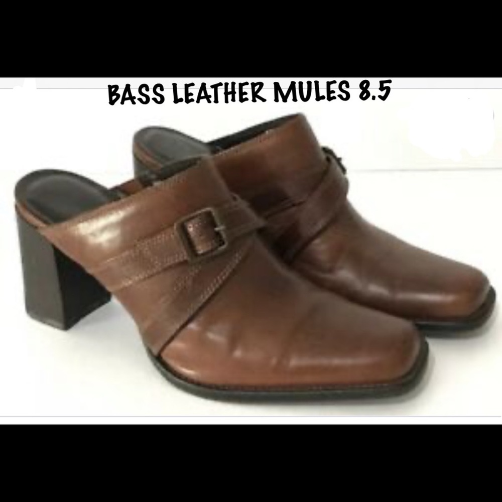 Bass Genuine Leather Mules GUC 8.5